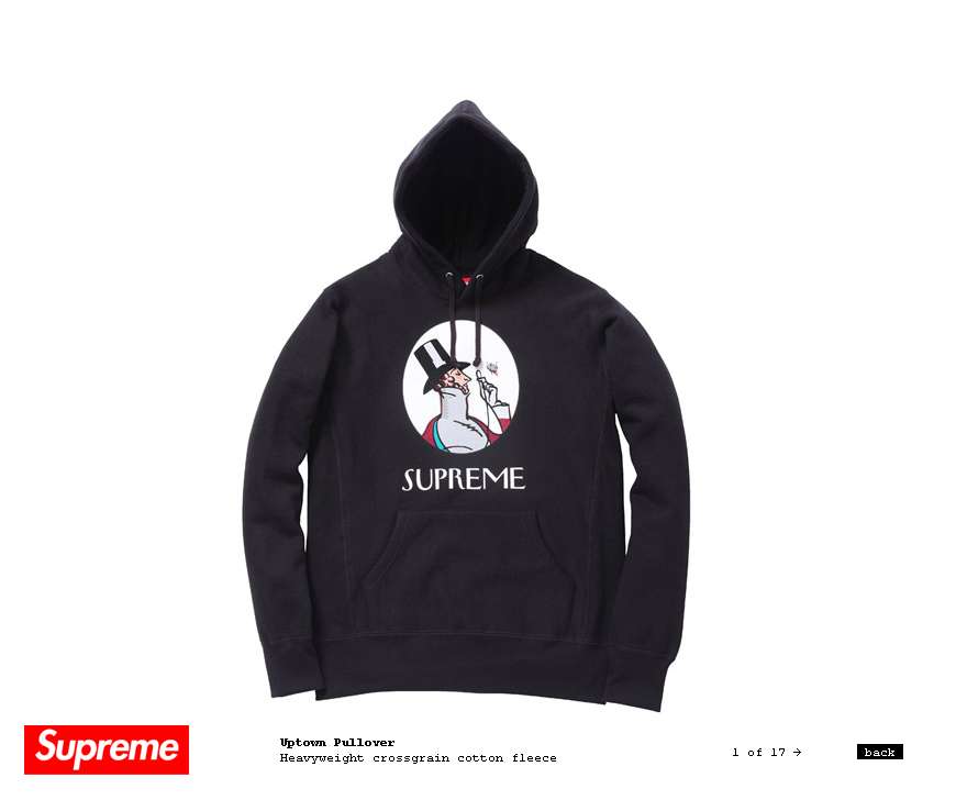 Supreme store uptown hoodie