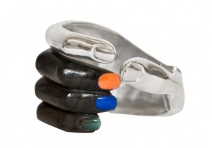 bracelett Delfina Delettrez “Stonehand” cuff bracelet, image via Vogue.com