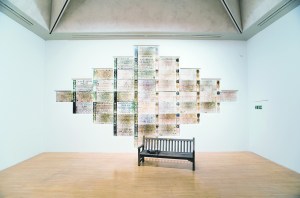"Monument" (1980-1981) by Susan Hiller, at MoMA P.S.1. (Photo courtesy the artist and Timothy Taylor Gallery, London)