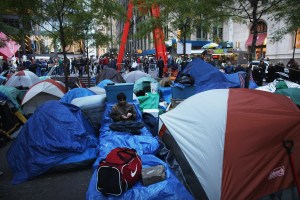 The battles formerly fought in Zuccotti Park are now being fought on Twitter.