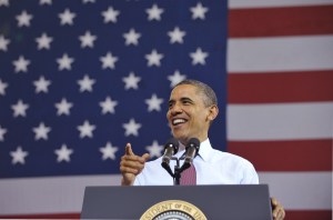 US President Barack Obama speaks on payr