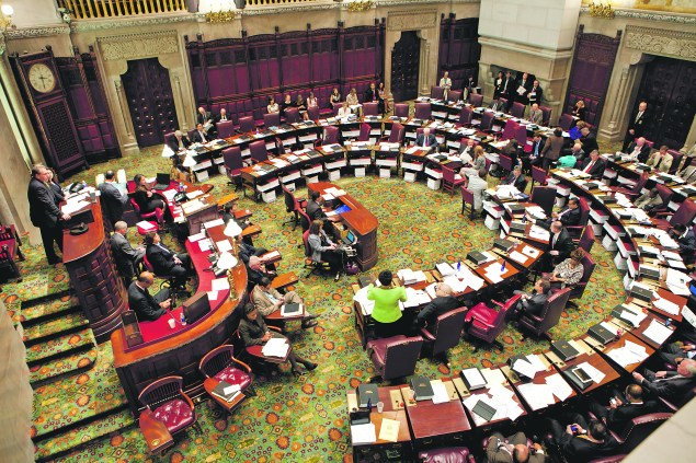 Lawmakers in Albany (Matthew Cavanaugh/Getty Images)