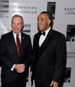 Michael Bloomberg and Al Sharpton (Photo: Getty)