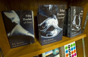 Copies of the book "Fifty Shades of Grey