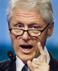 Former US President Bill Clinton deliver
