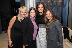 Mariska Hargitay with guests at the Me&Ro Holiday Event Benefiting her charity Joyful Heart Foundation yesterday after the awards. (Photo by Neilson Barnard/Getty Images)