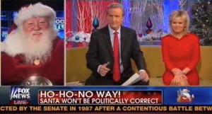 Santa is here to deliver coal to the entire news station. (Fox News)