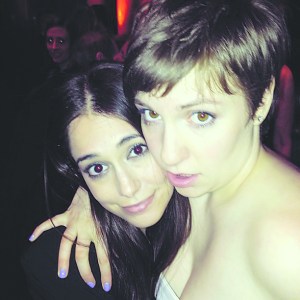 Audrey Gelman and Lena Dunham last week at Capitale, from Ms. Gelman’s Instagram account.