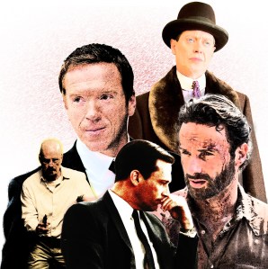From clockwise left: Damian Lewis in Homeland, Steve Buscemi in Boardwalk Empire, Andrew Lincoln in The Walking Dead, Jon Hamm in Mad Men, and Bryan Cranston on Breaking Bad. (Ed Johnson)