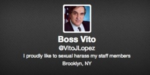 Mr. Lopez's Twitter account after the hacking. (photo: Twitter)