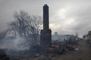 Breezy Point, Queens after the storm, on October 30th. (Photo: Getty)