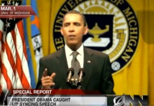 Barack Obama lip-syncing? (The Onion)