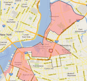 The 33rd Council District. (Photo: Districting Commission/Google Maps)
