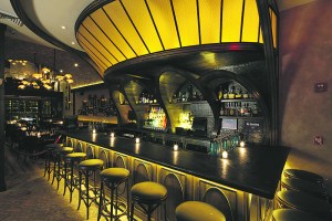 The bar at Arlington Club.