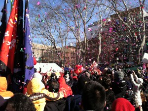 The Chinese New Year was off with a bang on Sunday, Feb. 10, in Sara D. Roosevelt Park.