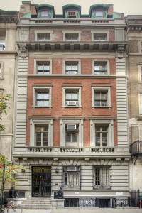 A handsome six-story neo-Georgian exterior.