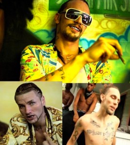 Clockwise from top: Franco, Dangeruss and Riff Raff 
