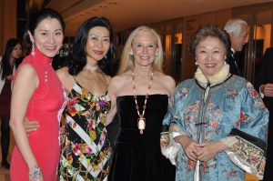 Hsin-Mei Agnes Hsu, Younghee Kim-Wait, Karen LeFrak and Shirley Young ring in the new year
