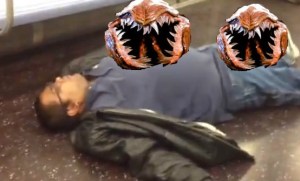 This is why you never sleep on a subway going through the aurora borealis (YouTube)