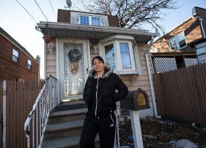 A Queens homeowner facing foreclosure. (NYTimes)