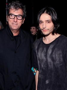 Andrew Rosen, left, with Olivier Theyskens.