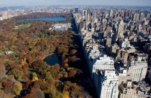 New York City's Central Park along Fifth