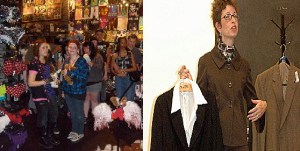 Hot Topic customers (left) and a Talbot's manager (right). Images via  MarkScottAustinTX and  Pennstatenews