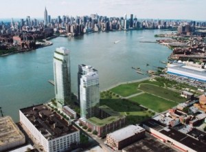 Dramatic density differentials are par for the course on the waterfront.