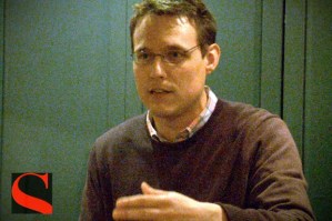 Steve Kornacki discusses House of Cards. (Photo via Salon).