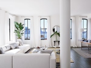 One of the building's model units.