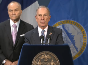 Mayor Bloomberg and Commissioner Kelly. (Screengrab: NYC.gov)