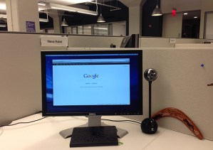 The desk of Steve Rubel, Chief Content Strategist at Edelman.