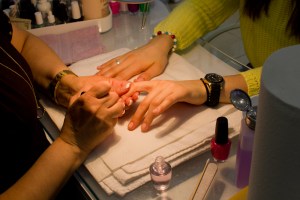 The nail bar. (Photo via Shao-yu Liu.)