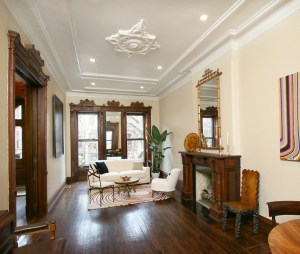 Ms. Gilmartin's new home is as classical as Atlantic Yards is modern.