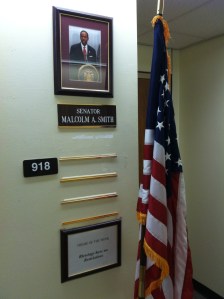 State Sen. Malcolm Smith's office. (Photo: Bill Hammond)