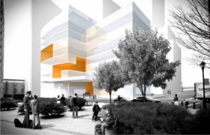 The future Collegiate School, from the outside.