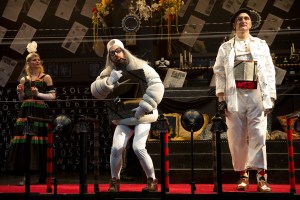Alenka Kraigher, Nicolas Noreña and Rocco Sisto in 'Old-Fashioned Prostitutes (A True Romance).' (Photo by Joan Marcus))