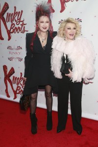 Cyndi Lauper and Joan Rivers.