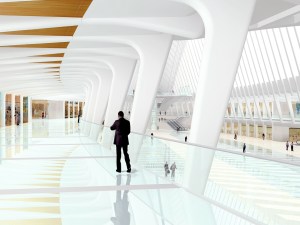 With the Port’s permission, Mr. Calatrava went all out in his design for the train station.