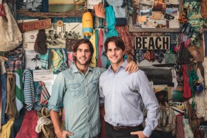Alex and Mike Faherty, swimwear designers.