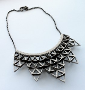 3D arrowhead necklace.