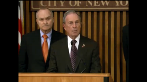 Mayor Michael Bloomberg and Police Commissioner Ray Kelly discussing the recent hate crimes. (Photo: nyc.gov)