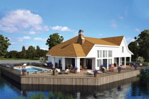 The clubhouse at Bishop's Pond, site of a new development.