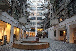 The courtyard at Westbeth.