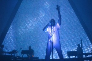 The Kanye Pyramid. (Wireimage c/o Adult Swim.)