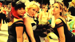 Mermaid Parade-goers pose and pout for the camera (Featured in the Mermaid Parade Kickstarter video)