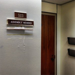 The sign outside Ex-Assemblyman Vito Lopez's office has already been removed. (Photo: Twitter/@thomaskaplan)