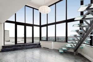 The exact same staircase used in Apple stores.