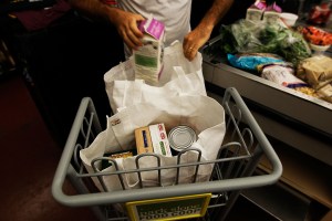 Reusable bags at the Park Slope Food Coop. (Getty)
