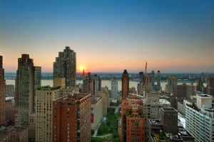 The unit has stunning views to enjoy as you traipse across time zones to reach the bathroom.